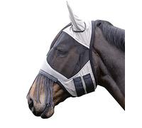 HKM Maschera antimosche-12788 Maschera antimosche Argento/Grigio Purosangue