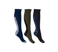 HKM Mateo Calze al Ginocchio, Oliva/Blu Scuro, 39-42 Uomo