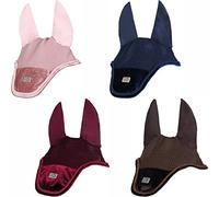 HKM Mellow Velvet - Cuffia per mosche, colore: Blu scuro