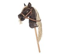 HKM Hobby Horse - Mini cavallo in morbido peluche - marrone scuro