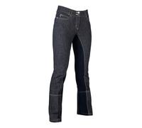 HKM Miss Blink - Pantaloni da Equitazione, Colore: Blu/Blu Scuro 38, 38 Slim