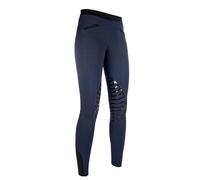 HKM Pantaloni da equitazione Leggings Starlight Donna, Hellgrau/ Pink, 44