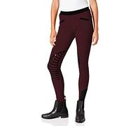 HKM Pantaloni da equitazione Leggings Starlight Donna, Hellgrau/ Pink, 46