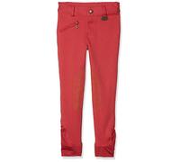 HKM Pantaloni da Equitazione-Penny Easy-Ginocchiera 2525, Beige, 34, Girls, Rosso/Rosso, 170
