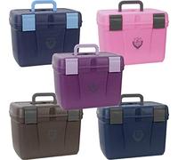 HKM PFIFF 101562-223-2 - Scatola per la Pulizia dei Cavalli, Stabile, Misura L, Colore: Blu/Grigio