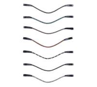 HKM Precious - Fascia per capelli, taglia unica, colore: Nero/Grigio/Bianco