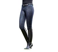 HKM PRO Team Miss Blink Easy - Pantaloni da Equitazione, Colore: Blu Jeans 48