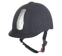 HKM Reithelm-New Air Stripe-mit Einstellrad2100 dunkelbraun52-54 cm, Pantaloni Unisex, 2100 Dunkelbraun, 52-54 cm