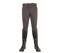 HKM Reithose-Basic-Herren, Pantaloni Uomo, Grau, 56