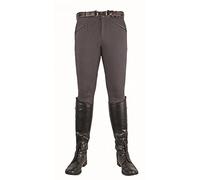HKM Reithose-Basic-Herren, Pantaloni Uomo, Grau, 48