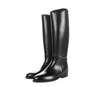 HKM Reitstiefel-Damen-Kurz & Weit-mit Reißverschluß, Stivaletto Donna, Nero, 37 EU