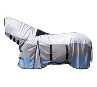 HKM Resistente Coperta antimosche con parte per il collo Blu/Bianco/Grigio 155