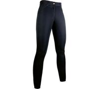 HKM Rosegold Glamour Style Pelle Totale Pantaloni, Nero/Rosa Oro, 24W Donna