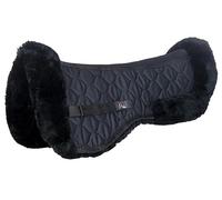 HKM Style Cuscino sottosella in vero pelle d'agnello Nero One Size