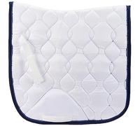 HKM Tappeto da sella-14042 - Tappeto da sella bianco/blu navy, taglia unica