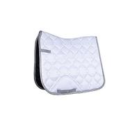HKM Tappeto da sella-14042 - Tappeto da sella per auto, colore: Bianco/Argento