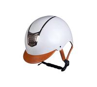 HKM Unisex Edinburgh Casco da equitazione Marrone Scuro M = 56-58 cm