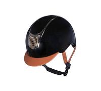 HKM Unisex Edinburgh Casco da equitazione Nero S = 53-55 cm