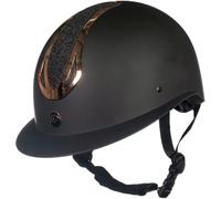 HKM Unisex Illusion Casco da equitazione Nero/Oro Rosa L = 58-60 cm