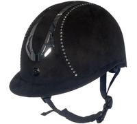 HKM Unisex Illusion Diamond Casco da equitazione Nero M = 55-57 cm