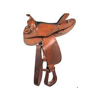 HKM Western Austin - Sellino Western da 16", colore: Marrone