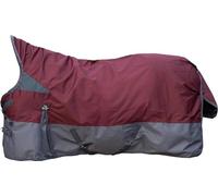 HKM Yukon 600D, fleece liningTappeto a collo alto Rosso Scuro/Grigio 165