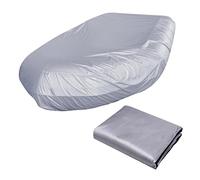 HKMA Copertura per Barca Marina Impermeabile Antipolvere Anti UV Ice Snow,Argento,12.46ft/3.8m