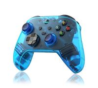 HKOORLAMULS Controller di gioco wireless G6 dal design ergonomico, BT 5.3, sensazione corporea a sei assi, joystick Hall, 400 mAh, texture antiscivolo, 20 ore di gioco (blue)