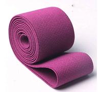 HKPLDE Cavo Elastico Intrecciato di Larghezza, Banda Elastica, Bobina Elastica in Maglia Pesante Elasticizzata per Artigianato Cucito Fai-da-te-Fucsia-4CM largo-1Lunghezza del Metro