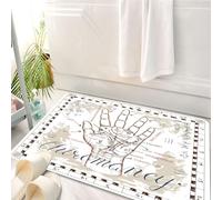 HKPOEQ Tappeto Bagno 50 x 80 cm,Tappetino in Microfibra, Tappeti Assorbente Antiscivolo,Arte della chiromanzia, chiromanzia della mano, arte murale della chiromanzia, chirom,Soffice Tappetini Doccia