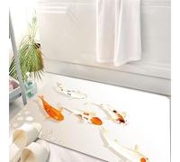HKPOEQ Tappeto Bagno 50 x 80 cm,Tappetino in Microfibra, Tappeti Assorbente Antiscivolo,Carpa koi, tradizionale simbolo asiatico sacro a macchie, segno orientale di menzogna,Soffice Tappetini Doccia