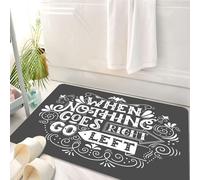 HKPOEQ Tappeto Bagno 50 x 80 cm,Tappetino in Microfibra, Tappeti Assorbente Antiscivolo,Citazione, messaggio ispiratore quando niente va per il verso giusto,Soffice Tappetini Doccia