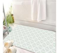 HKPOEQ Tappeto Bagno 50 x 80 cm,Tappetino in Microfibra, Tappeti Assorbente Antiscivolo,Design floreale classico e vintage in stile Art Nouveau con ispirazione rinascimental,Soffice Tappetini Doccia
