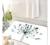 HKPOEQ Tappeto Bagno 50 x 80 cm,Tappetino in Microfibra, Tappeti Assorbente Antiscivolo,Fiore a raggi X, immagine a raggi X di un albero floreale, uno sguardo insolito alla,Soffice Tappetini Doccia