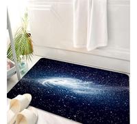 HKPOEQ Tappeto Bagno 50 x 80 cm,Tappetino in Microfibra, Tappeti Assorbente Antiscivolo,Galassia a spirale nel vasto universo, Il mare di stelle nella misteriosa galassia a,Soffice Tappetini Doccia