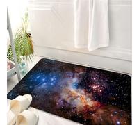 HKPOEQ Tappeto Bagno 50 x 80 cm,Tappetino in Microfibra, Tappeti Assorbente Antiscivolo,I corpi celesti delle stelle nebulose dell'universo, nebulose nell'enorme spazio inte,Soffice Tappetini Doccia