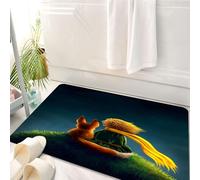 HKPOEQ Tappeto Bagno 50 x 80 cm,Tappetino in Microfibra, Tappeti Assorbente Antiscivolo,Il piccolo principe e la guardano il cielo,Soffice Tappetini Doccia