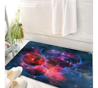 HKPOEQ Tappeto Bagno 50 x 80 cm,Tappetino in Microfibra, Tappeti Assorbente Antiscivolo,Immagini e fasce luminose dell'universo, misteriosi fenomeni energetici nel vasto uni,Soffice Tappetini Doccia