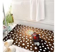 HKPOEQ Tappeto Bagno 50 x 80 cm,Tappetino in Microfibra, Tappeti Assorbente Antiscivolo,Islam - Lanterne sospese, lanterne rosse tradizionali e Islam, lanterne islamiche e s,Soffice Tappetini Doccia