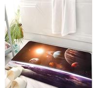 HKPOEQ Tappeto Bagno 50 x 80 cm,Tappetino in Microfibra, Tappeti Assorbente Antiscivolo,La spettacolare immagine della meraviglia dei pianeti nello spazio, che fluttuano nel,Soffice Tappetini Doccia