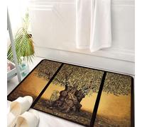 HKPOEQ Tappeto Bagno 50 x 80 cm,Tappetino in Microfibra, Tappeti Assorbente Antiscivolo,L'eterno ulivo sotto la natura, L'orrore dell'ulivo, ode alla grazia della natura, La,Soffice Tappetini Doccia