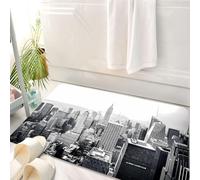 HKPOEQ Tappeto Bagno 50 x 80 cm,Tappetino in Microfibra, Tappeti Assorbente Antiscivolo,New York City - USA. Vista sullo skyline di Lower Manhattan, con il famoso Empire Sta,Soffice Tappetini Doccia