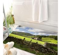 HKPOEQ Tappeto Bagno 50 x 80 cm,Tappetino in Microfibra, Tappeti Assorbente Antiscivolo,Pastori rurali, fotografia di paesaggi rurali di pastori, promozione del turismo rura,Soffice Tappetini Doccia