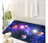 HKPOEQ Tappeto Bagno 50 x 80 cm,Tappetino in Microfibra, Tappeti Assorbente Antiscivolo,Pianeti, stelle e galassie nello spazio mostrano la bellezza dell'esplorazione spazia,Soffice Tappetini Doccia