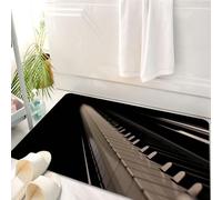 HKPOEQ Tappeto Bagno 50 x 80 cm,Tappetino in Microfibra, Tappeti Assorbente Antiscivolo,Pianoforte, tastiera del pianoforte in primo piano, accenni a infinite possibilità di,Soffice Tappetini Doccia
