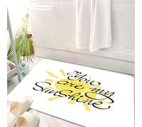 HKPOEQ Tappeto Bagno 50 x 80 cm,Tappetino in Microfibra, Tappeti Assorbente Antiscivolo,Sei il mio raggio di sole. Lettering vettoriale per biglietti di San Valentino. Arte,Soffice Tappetini Doccia