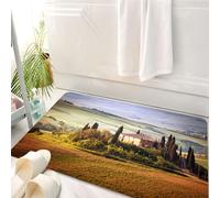 HKPOEQ Tappeto Bagno 50 x 80 cm,Tappetino in Microfibra, Tappeti Assorbente Antiscivolo,Toscana, la Toscana vista dal vecchio borgo in pietra di Montepulciano in Italia in u,Soffice Tappetini Doccia