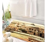 HKPOEQ Tappeto Bagno 50 x 80 cm,Tappetino in Microfibra, Tappeti Assorbente Antiscivolo,Venezia, antica architettura italiana, Basilica a Venezia, storica, europea, lungomar,Soffice Tappetini Doccia