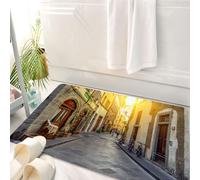 HKPOEQ Tappeto Bagno 50 x 80 cm,Tappetino in Microfibra, Tappeti Assorbente Antiscivolo,Vicolo stretto a Firenze, Toscana. Architettura e punti di riferimento di Firenze. Ac,Soffice Tappetini Doccia