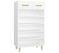 HKQWPBF Scarpiera bianca, 60 x 35 x 105 cm, in legno